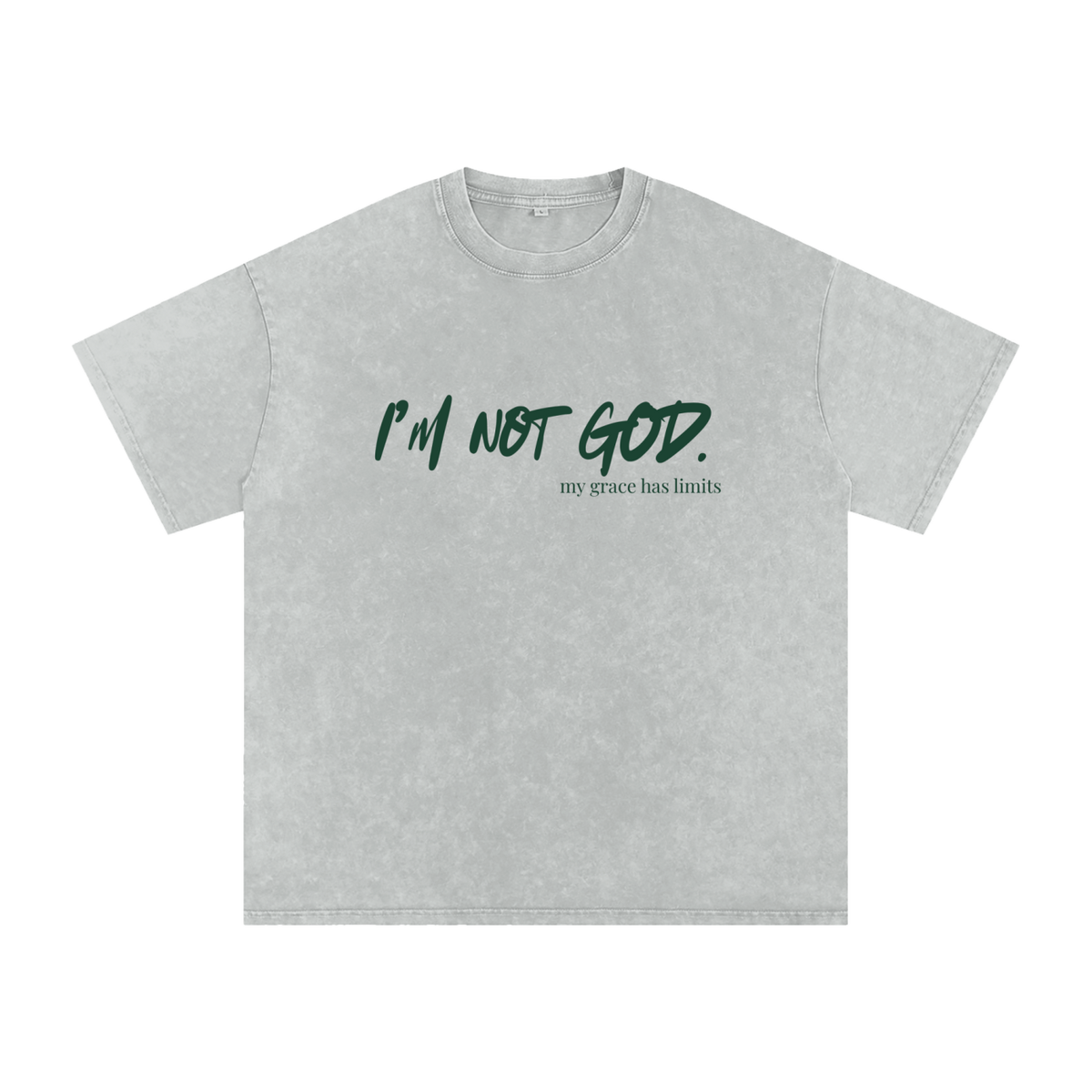 i’m not god.