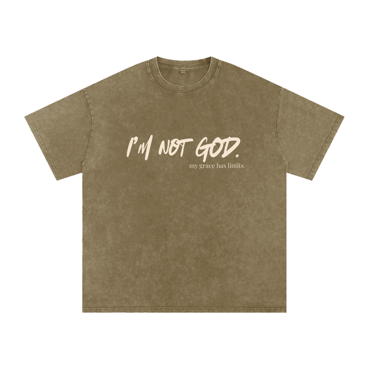 i’m not god.